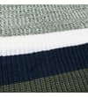 Thumbnail Close-up of white and navy chest stripe detail.