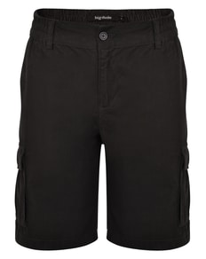 Bigdude Elasticated Waist Cargo Shorts Black