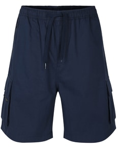 Bigdude Elasticated Waist Zip Pocket Cargo Shorts Navy