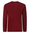 Thumbnail Burgundy long sleeve T-shirt, back view.