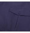 Thumbnail Close-up of navy cargo pocket with buttoned flap.
