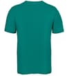 Thumbnail Teal crew neck T-shirt, back view.