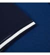 Thumbnail Close-up of navy sleeve cuff with white stripe trim.