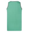 Thumbnail Light green basketball tank top, back view.