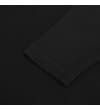 Thumbnail Close-up of black ribbed sleeve cuff.