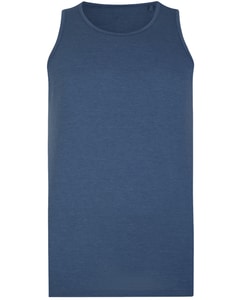 Bigdude Plain Tank Top Denim Marl