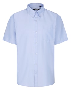 Bigdude Oxford Short Sleeve Shirt Blue