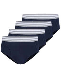 Bigdude 4 Pack Stretch Brief Navy