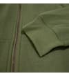 Thumbnail Close-up of zip front and ribbed cuff in dark khaki.