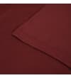 Thumbnail Close-up of the burgundy short sleeve hem.