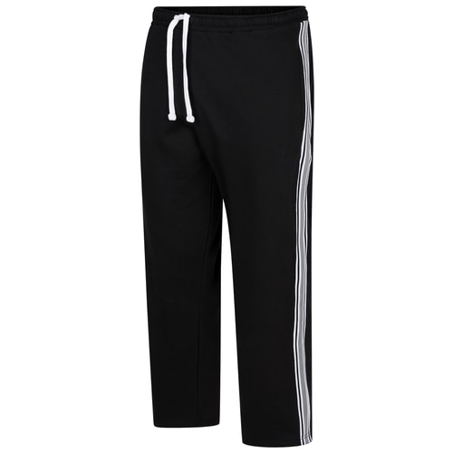 Bigdude Side Stripe Sweatpants Black