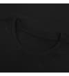 Thumbnail Black T-shirt crew neckline close-up.
