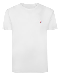 Bigdude Embroidered Logo T-Shirt White Tall