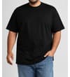 Thumbnail Black plain T-shirt worn on a model.