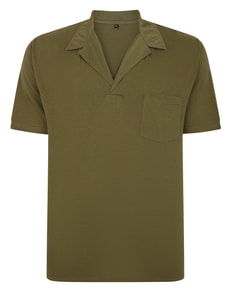 Bigdude Relaxed Collar Polo Shirt Khaki