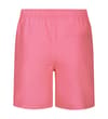 Thumbnail Pink swim shorts, back view with rear pocket.