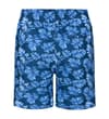 Thumbnail Back view of navy floral swim shorts with back pocket.