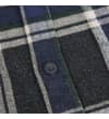 Thumbnail Close-up of the front button placket on the check flannel.