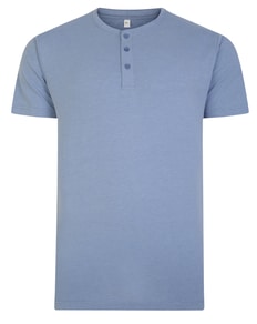 Bigdude Grandad T-Shirt Denim Marl