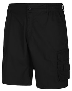 Bigdude Light Weight Elasticated Waist Cargo Shorts Black