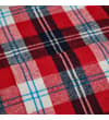 Thumbnail Close-up of red checked flannel fabric and chest pocket.