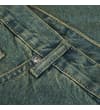 Thumbnail Belt loop and front pocket detail on vintage wash jeans.