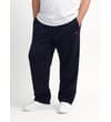 Thumbnail Navy open hem sweatpants worn front view.