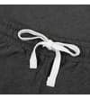 Thumbnail Close-up of charcoal shorts waistband with white drawstring.