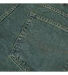 Thumbnail Rear pocket close-up on vintage wash denim.