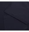 Thumbnail Navy polo shirt sleeve and chest pocket close-up.