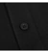 Thumbnail Close-up of black polo shirt button placket.