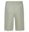 Thumbnail Olive jogger shorts back view with rear patch pocket.
