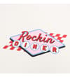 Thumbnail Close-up of the small Rockin Diner logo on the chest.