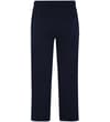 Thumbnail Navy sweatpants, flat back view with rear pocket.