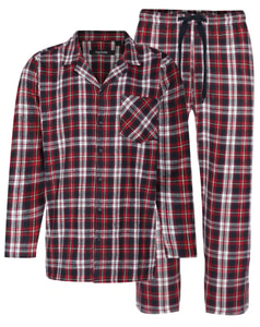 Bigdude Traditional Check PJ Set Pepper Red