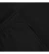 Thumbnail Close-up of black sweatpants side pocket and waistband.