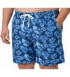 Thumbnail Navy floral swim shorts worn from the front.