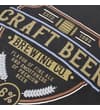 Thumbnail Close-up of the craft beer shield graphic on the front.