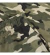 Thumbnail Close-up of khaki camo shorts side waist and pocket.