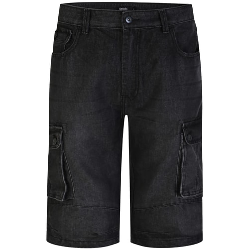 Bigdude Cargo Denim Shorts Black