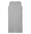 Thumbnail Grey plain tank top, back view on white background.