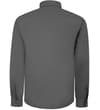 Thumbnail Back view of gray long sleeve button-down shirt.
