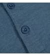 Thumbnail Close-up of blue henley placket with buttons.