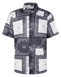 Bigdude Stretch Sublimation Short Sleeve Shirt Black