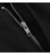Thumbnail Close-up of black jeans zip fly.