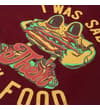Thumbnail Close-up of the front burger graphic and slogan print.