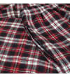 Thumbnail Close-up of the red, navy and white check pyjama fabric.