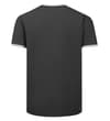 Thumbnail Rear view of charcoal T-shirt with tipped collar and sleeves.