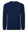 Thumbnail Navy crew neck sweatshirt, back view.