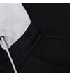 Thumbnail Close-up of grey hood and black collar detail.